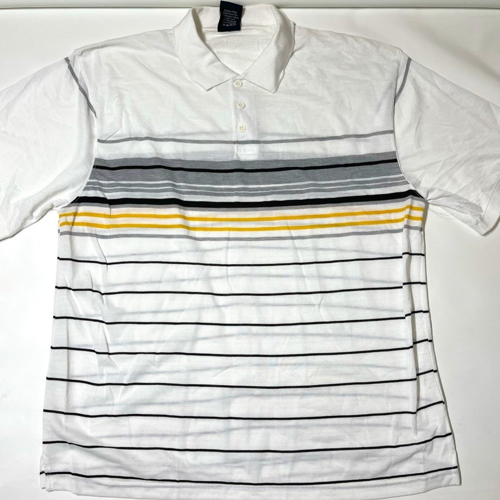 Blue gear Mens polo white shirt